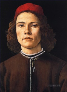  sand Canvas - Sandro Portrait of a young man Sandro Botticelli
